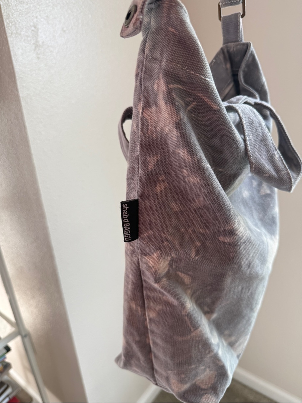 Baggu Shabd special edition hand dyed Gray duck tote Bag